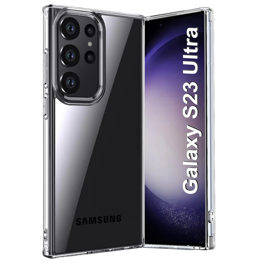 Crystal Clear Designed for Samsung Galaxy S23 Ultra Case [Never Yellowing][Military Grade Anti-Drop] Soft Slim Thin Shockproof Phone Case for Galaxy S23 Ultra 6.8"