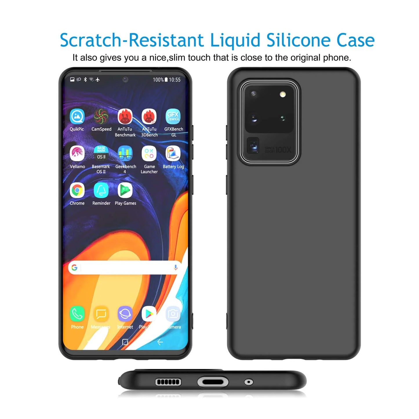 Cases Cover for 2020 Samsung Galaxy S20 Ultra 5G, S20 5G, S20 plus 5G,  Soft Silicone Gel Rubber Bumper Phone Case Anti-Scratch Hard Shell Shockproof Protective Case Cover