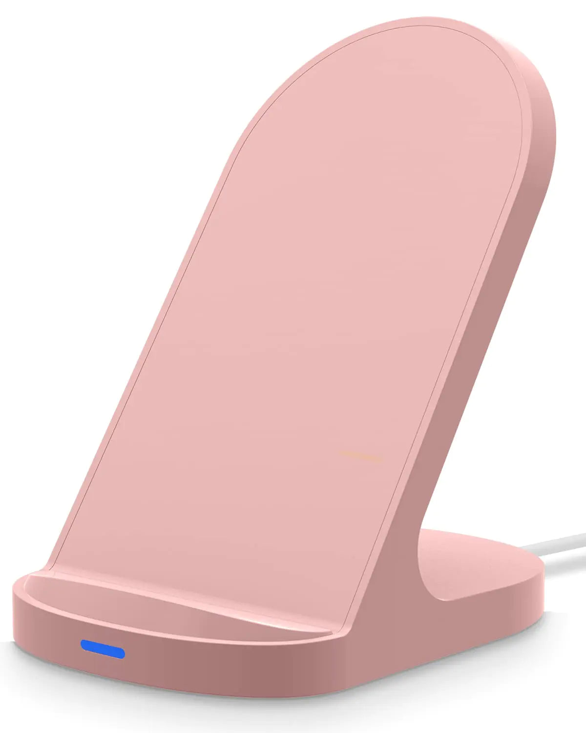 15W Fast Wireless Charger Wireless Phone Charger Stand Compatible with Apple iPhone 14 13 12/12 Pro Max/ 11Pro/11Pro Max Compatible with Samsung Galaxy S22 S21 S20 (Rose Gold)