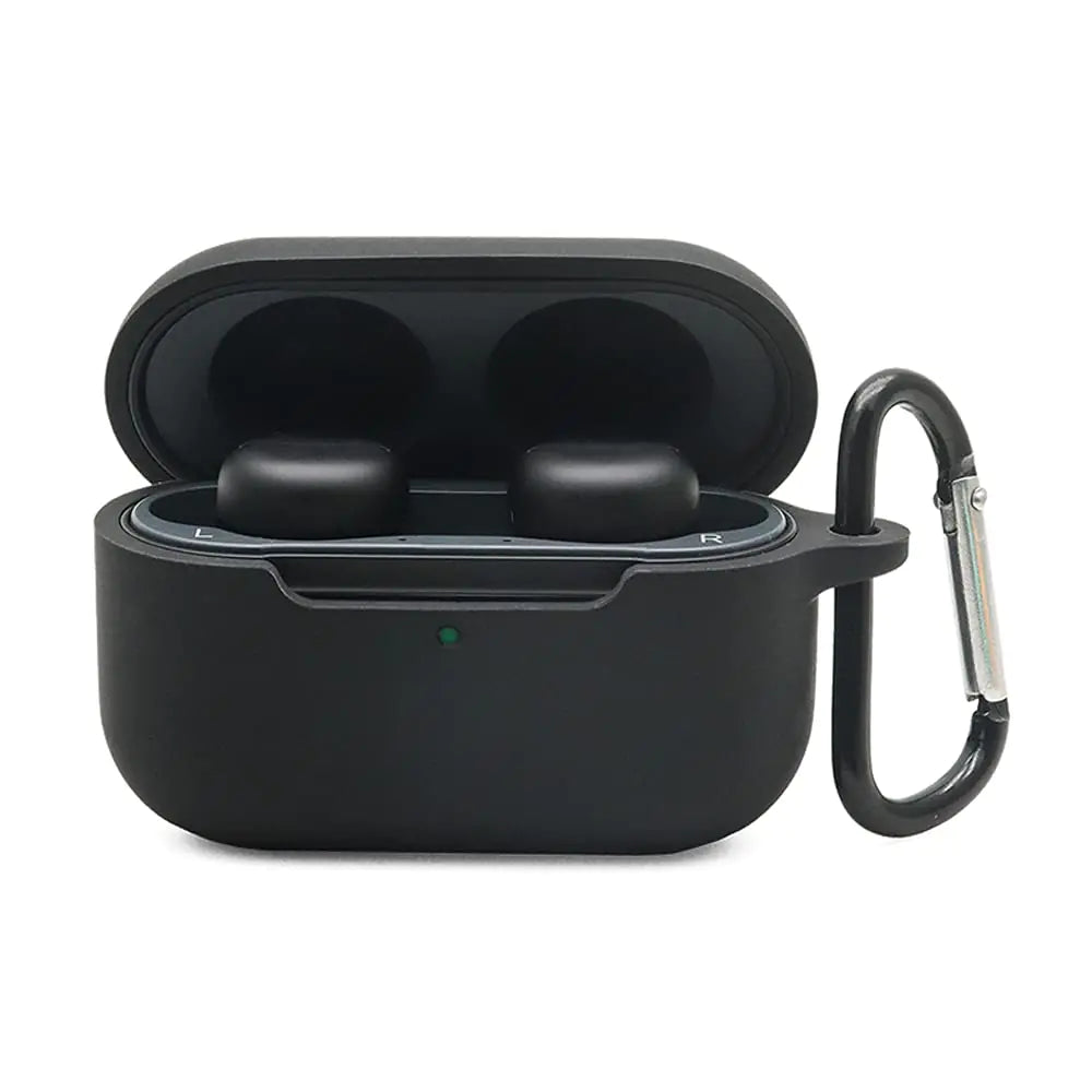 Claiol Silicone Case for Echo Buds 2nd Shockproof Protective Echo Buds 2 Case Cover with Keychain. (Black)