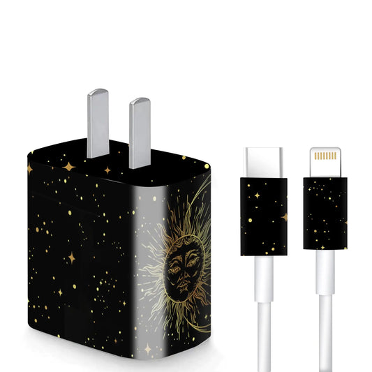 Charger Skin Charger Decal Wrap Compatible with iPhone 18W / 20W Charger Wall Charger Stickers Tarot