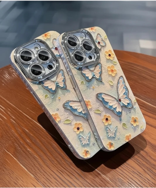 Butterfly Oil Painting iPhone Case