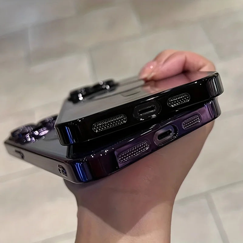 Luxury Magnetic for Magsafe Wireless Charge Plating Clear Case for Iphone 17 11 12 13 14 15 16 Pro Max Shockproof Silicone Cover