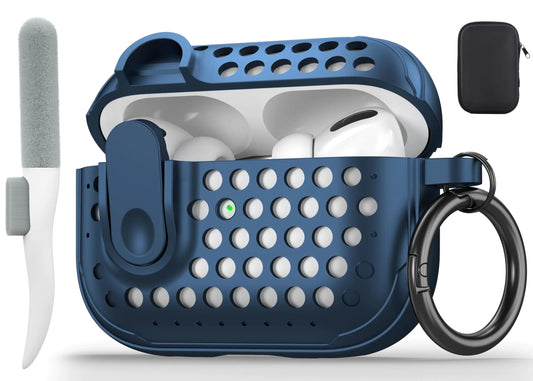 Valkit Compatible Airpods Pro 2nd/1st Generation Case Cover with Cleaner Kit Shockproof Airpods Pro 2 Case with Lock Soft Protective iPods Pro 2 Case for Airpod Pro Gen 2nd/1st Gen 2023/2022/2019