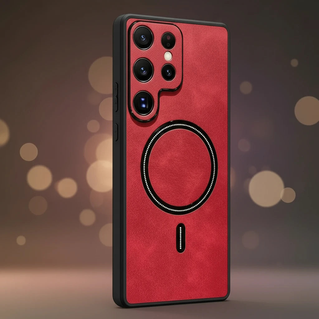 Case for Samsung Galaxy S24 UltraDesigned for Samsung S24 Ultra Case with Full Camera LensCamera & Phone ProtectionSlim Case for Samsung S24 Ultra Phone Cover 6.8"(Dark Red)