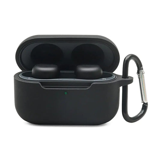 Claiol Silicone Case for Echo Buds 2nd Shockproof Protective Echo Buds 2 Case Cover with Keychain. (Black)